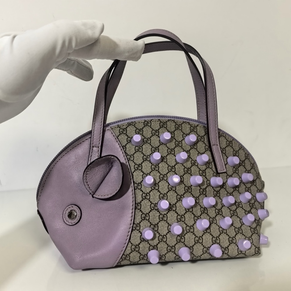 Gucci GG Supreme Monogram Children's Zoo Hedgehog Bag
